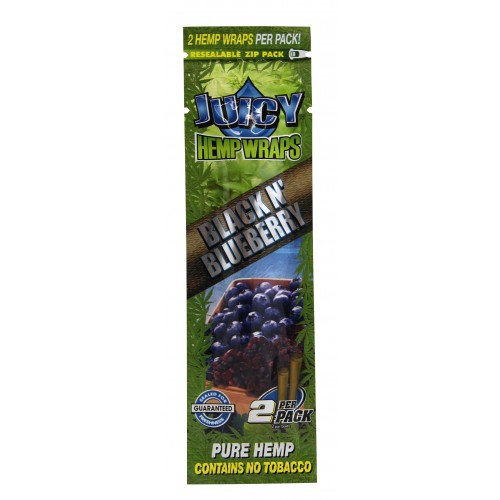 Blister c/ 2 Folhas Juicy Hemp Wraps- Blueberry